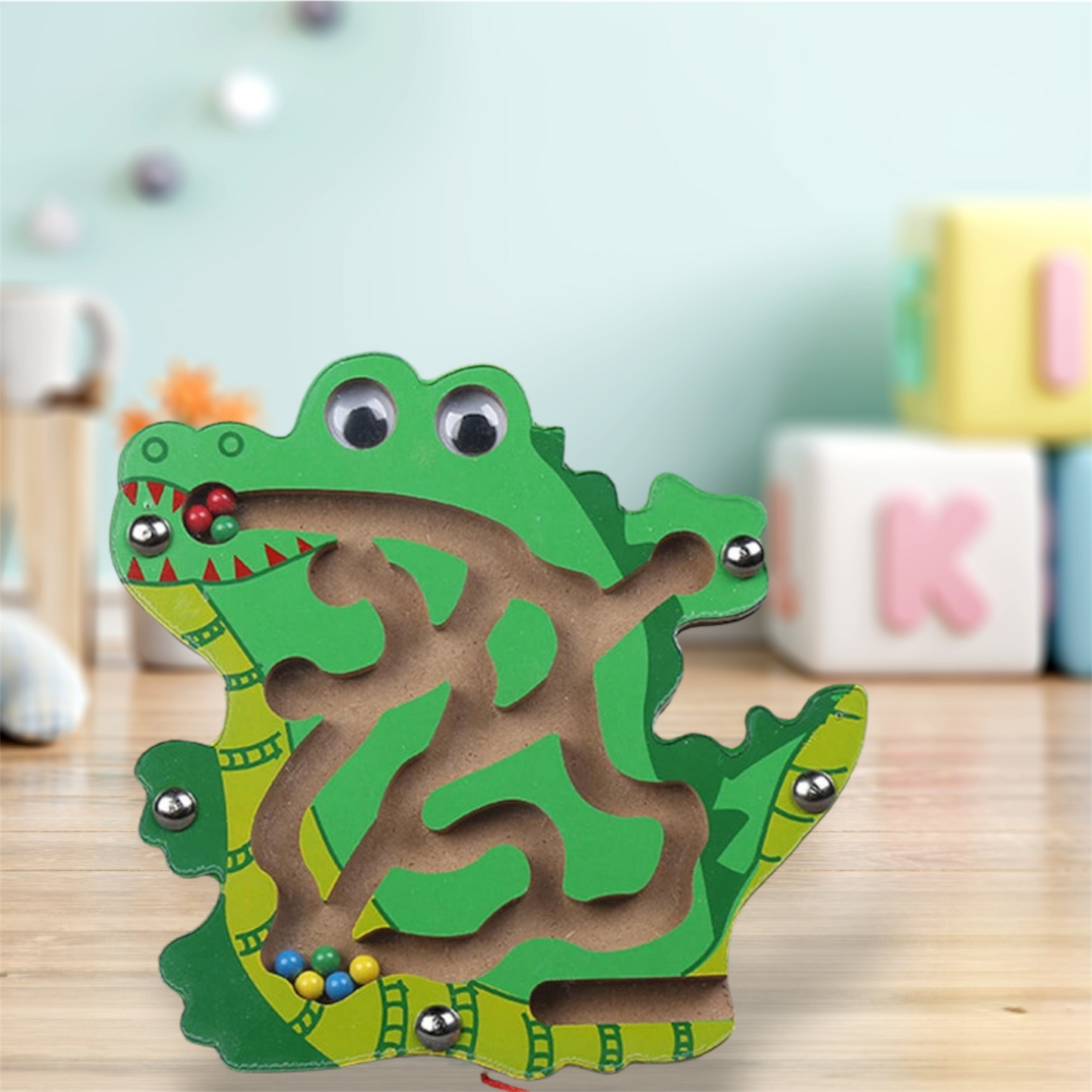 Magnetisches Holz Labyrinth