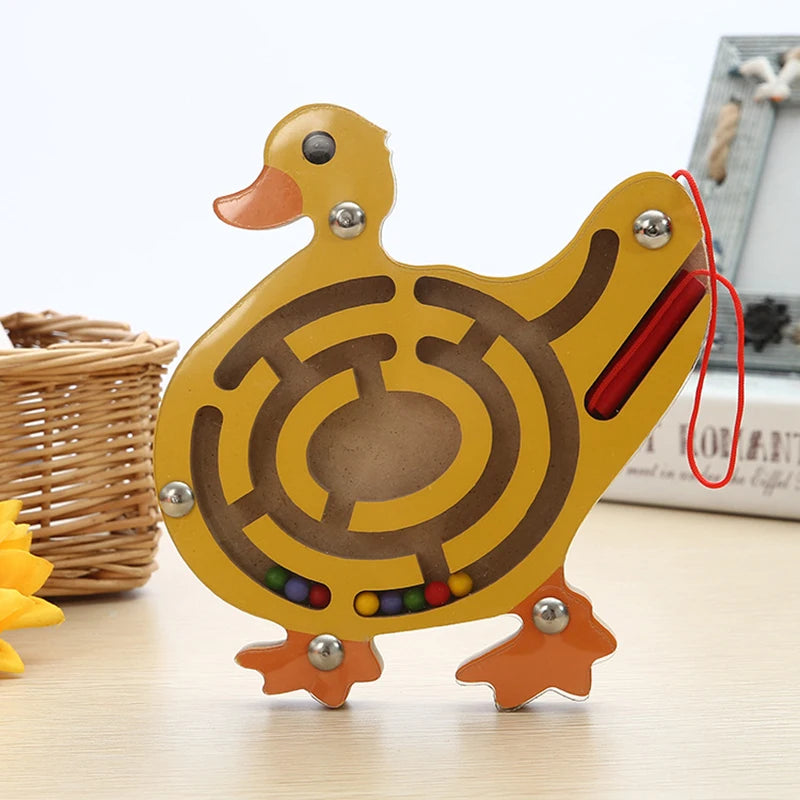 Magnetisches Holz Labyrinth 
