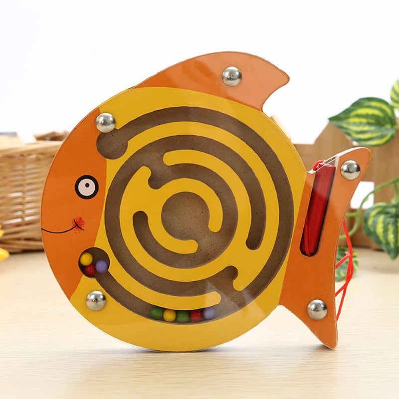 Magnetisches Holz Labyrinth 