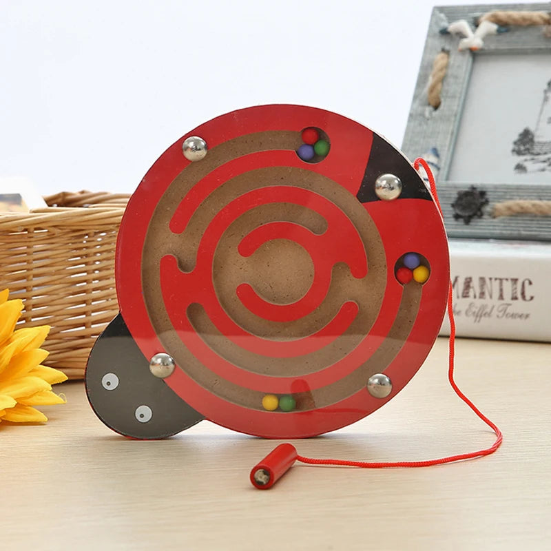 Magnetisches Holz Labyrinth 