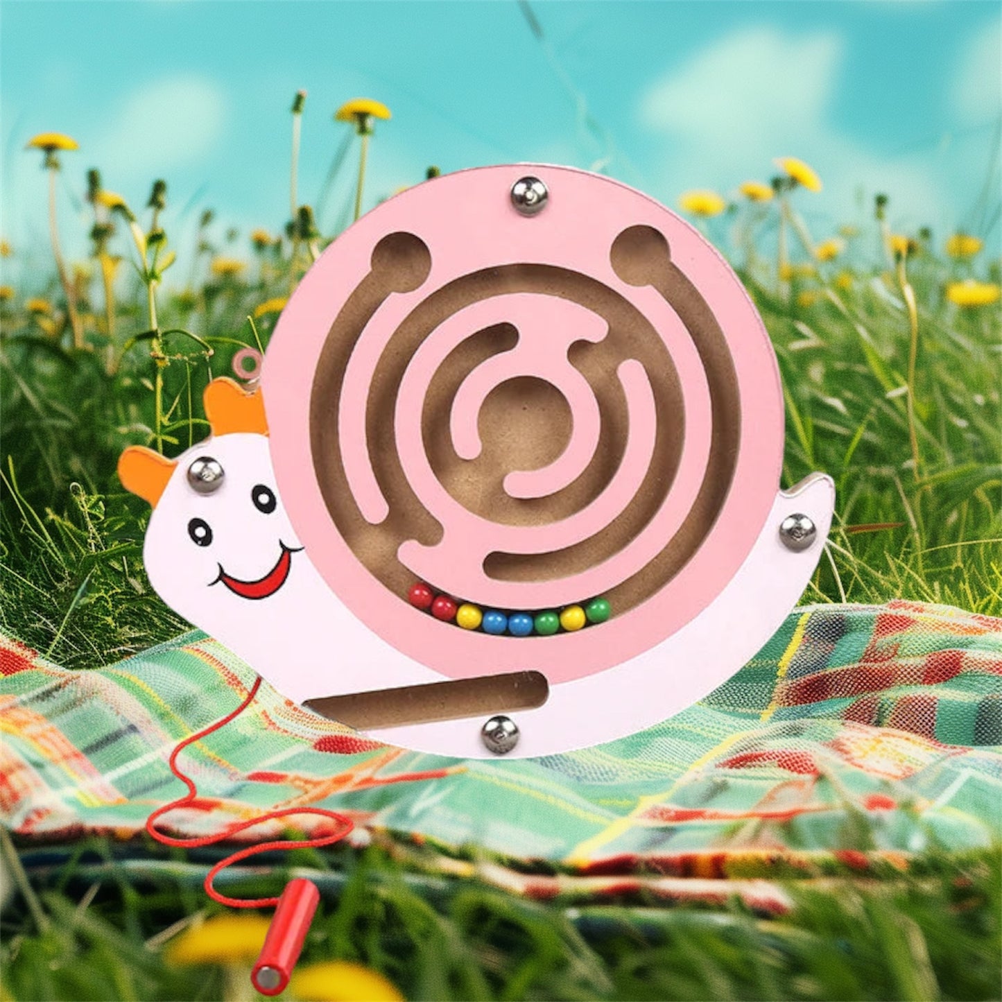 Magnetisches Holz Labyrinth 