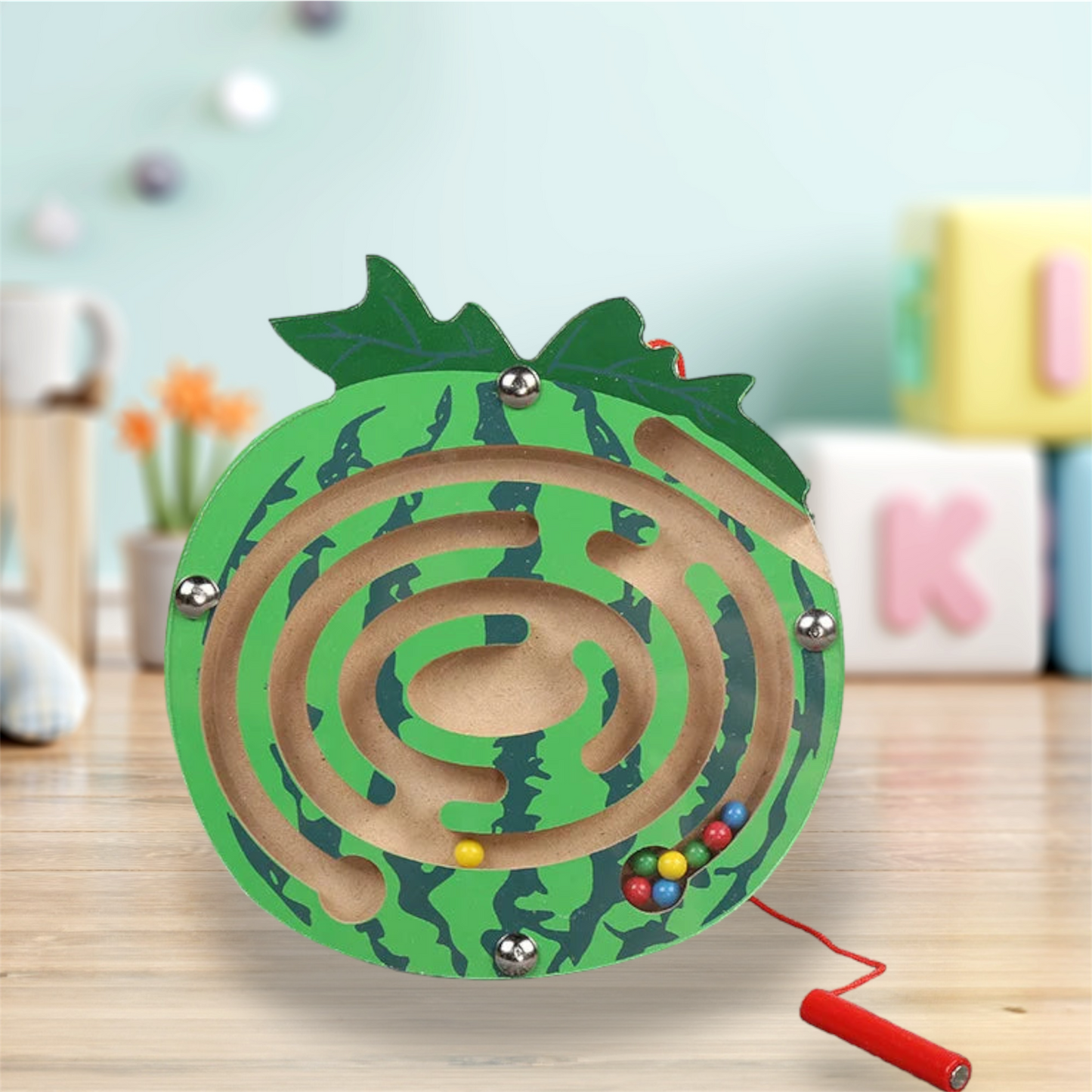 Magnetisches Holz Labyrinth 