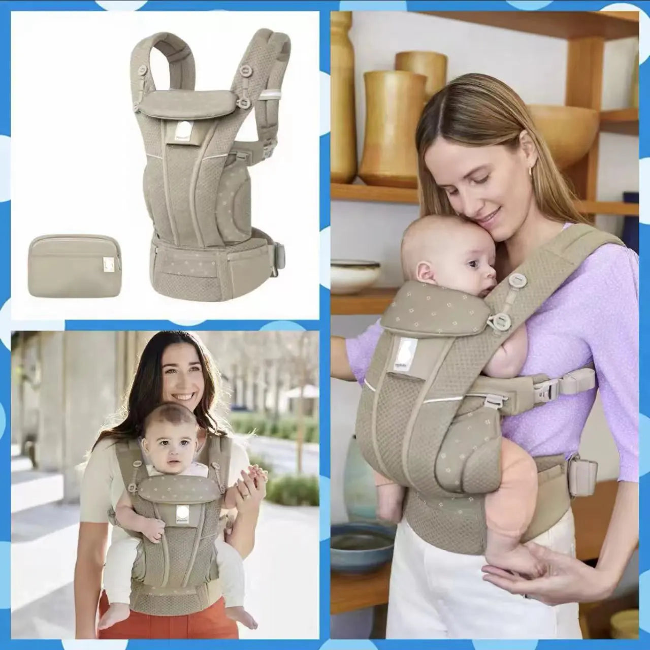 Komfortable Babytrage für Eltern