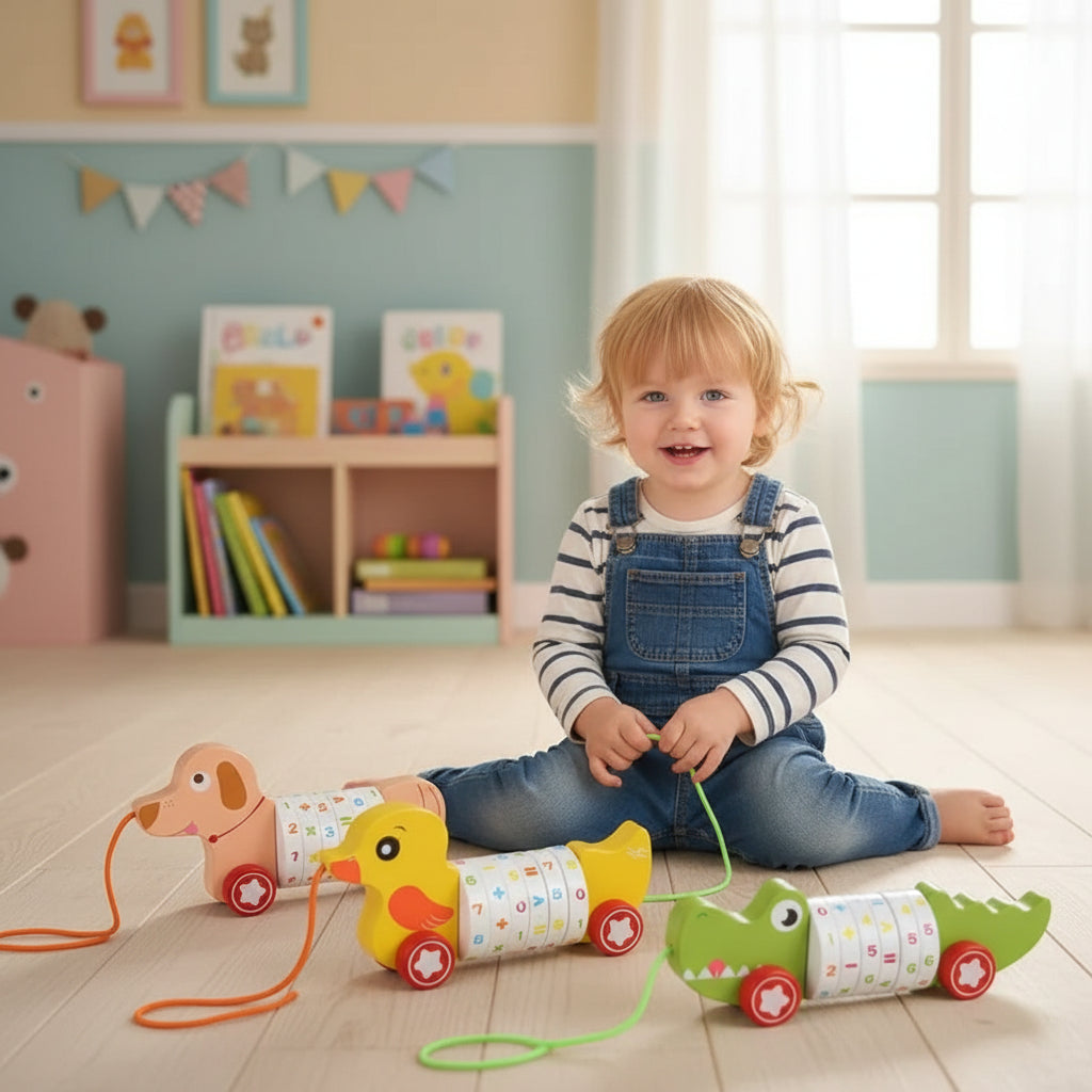 Holz Tier Ziehspielzeug