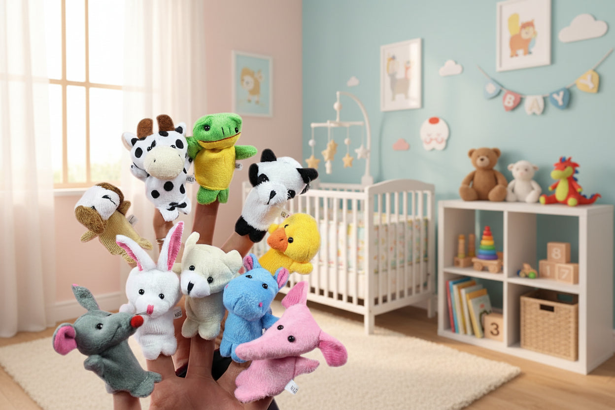 Tierfamilie Abenteuer – Deine Fingerpuppen Freunde