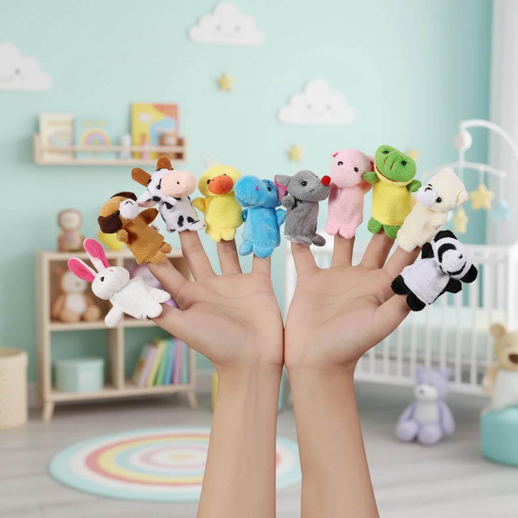 Tierfamilie Abenteuer – Deine Fingerpuppen Freunde