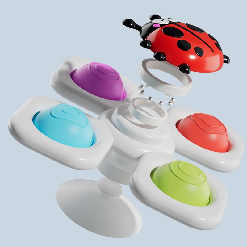 3er Set Saugnapf-Spinner