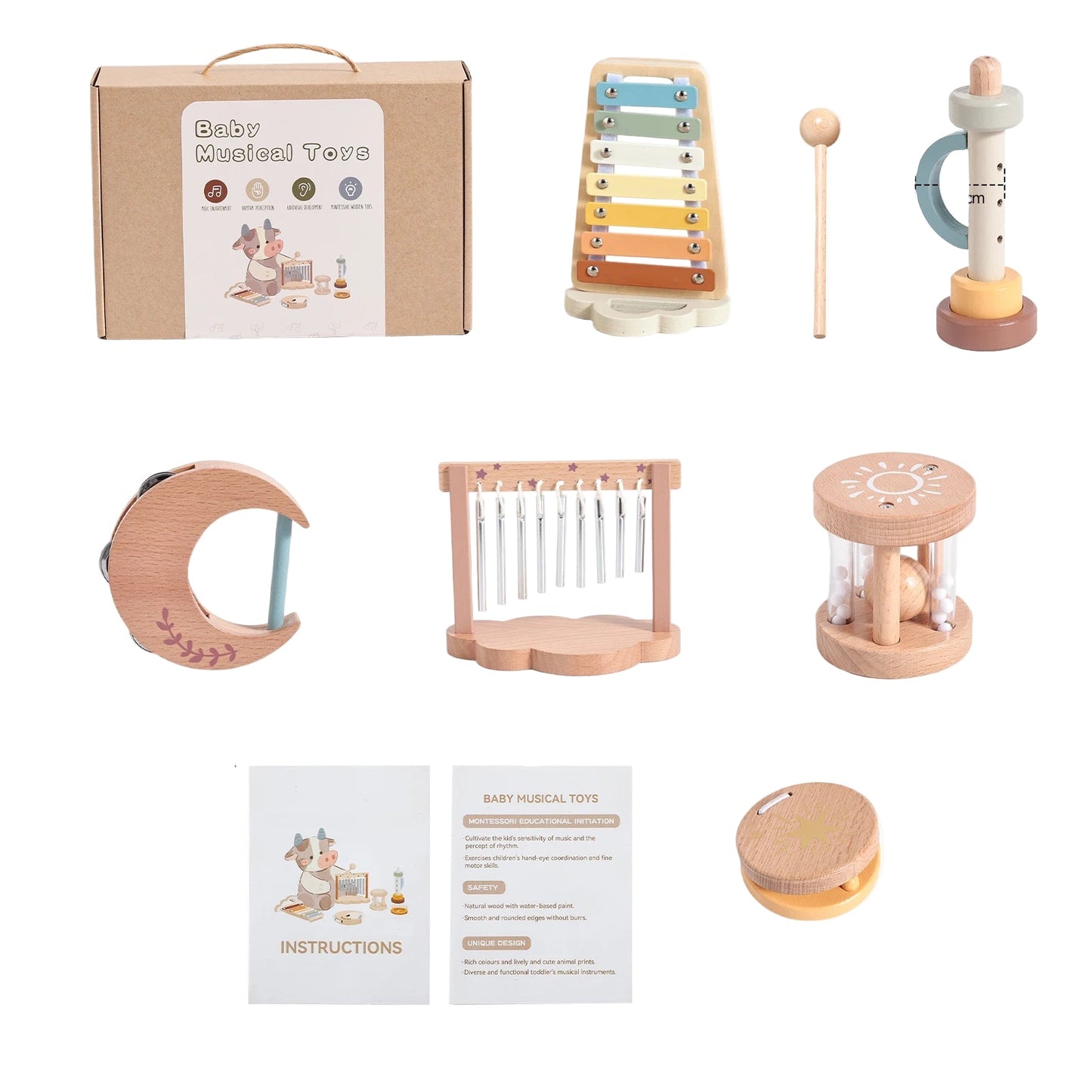 Holz-Instrumente Lernspielzeug