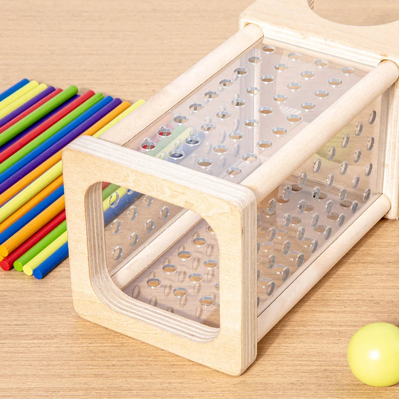 Holz Stäbchen-Ziehspiel Montessori