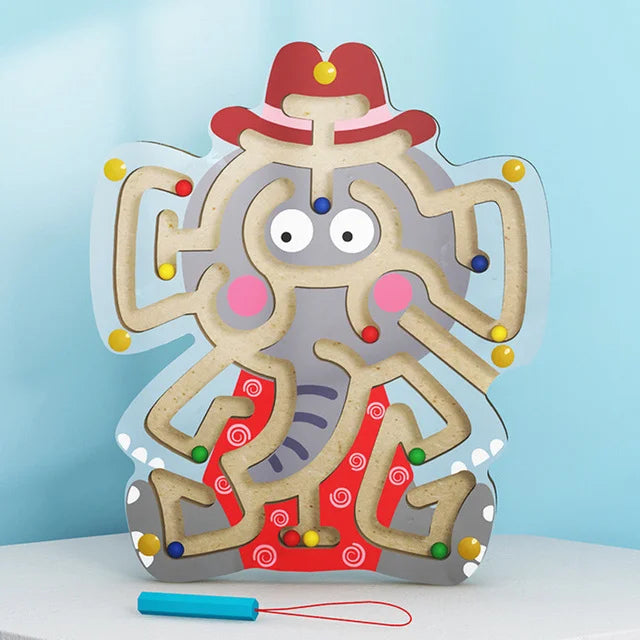 Magnetisches Holz Labyrinth