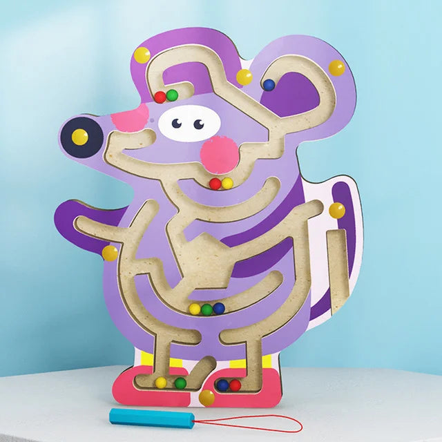 Magnetisches Holz Labyrinth