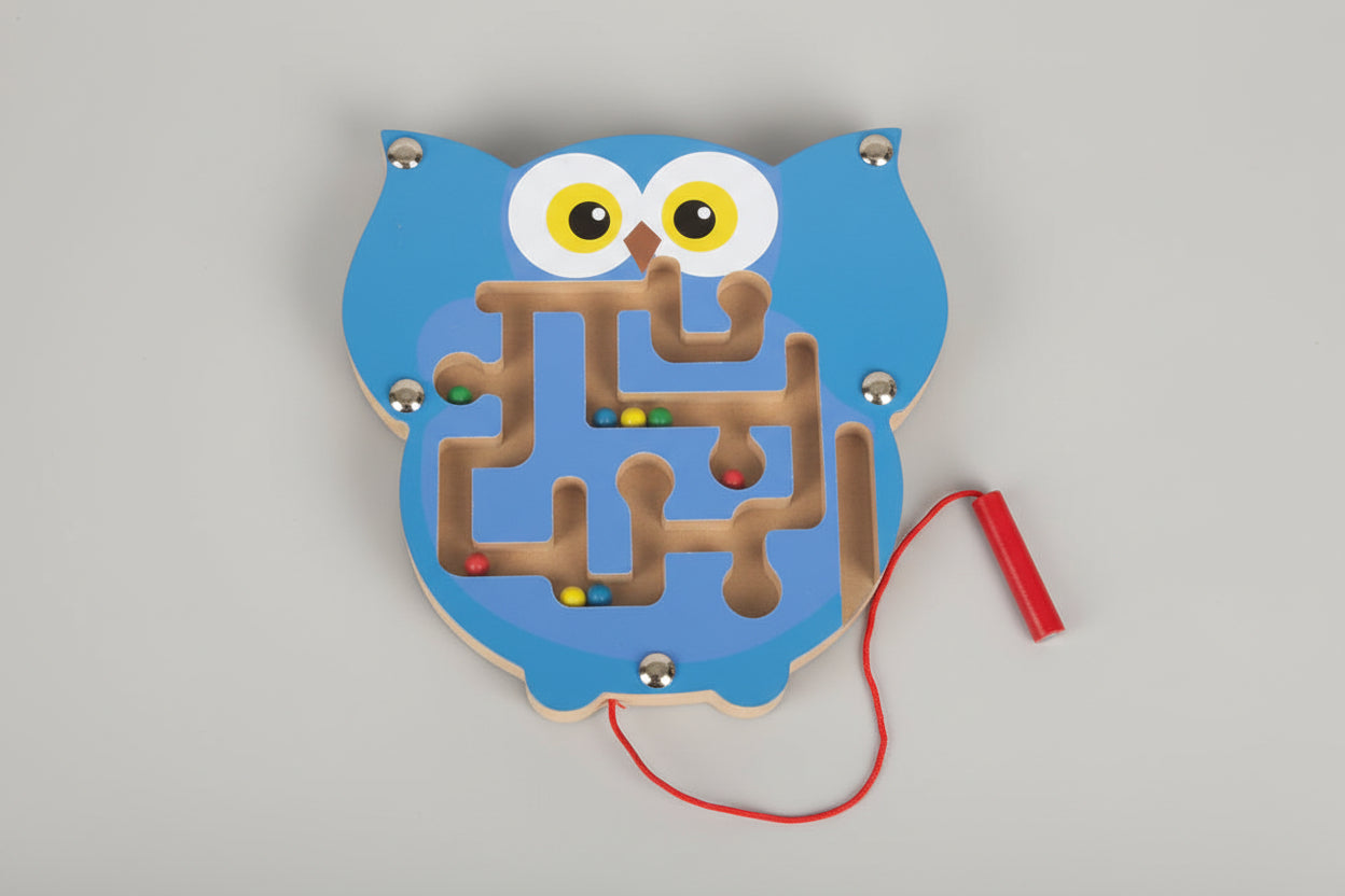 Magnetisches Holz Labyrinth