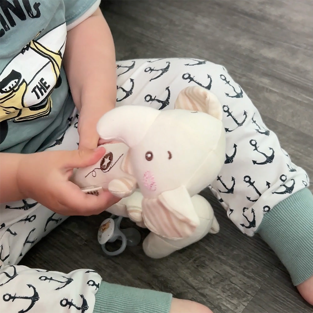 Kuscheliges Rasselset Elefant